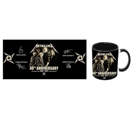 Metallica - 40th Anniversary Signature Portrait (mug/ hrnček) I CDAQUARIUS.COM Rock Shop