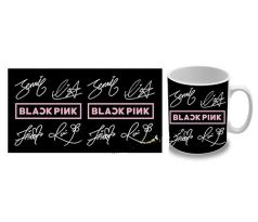 BLACKPINK - Logo & Signature /mug/ hrnček) I CDAQUARIUS.COM Rock Shop