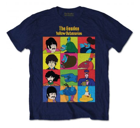 tričko Beatles - Yellow Submarine (Navy Blue t-shirt)