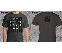 tričko RAMMSTEIN - Flag - šedé (t-shirt)