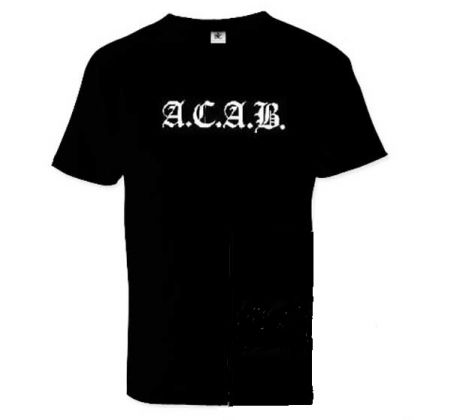 tričko A.C.A.B. - čierne tričko (men´s t-shirt) I CDAQUARIUS.COM Rock Shop