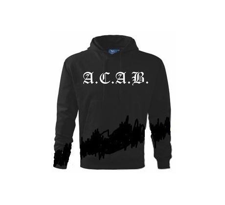 mikina A.C.A.B. - Čierna Mikina (Hoodie) I CDAQUARIUS.COM Rock Shop