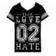 Dámske tričko Heartless - Team Love To Hate Varsity 02 (Women´s t-shirt) Dark Goth Anime T shirts
