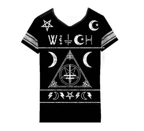 Dámske tričko Heartless - Witch Varsity (Women´s t-shirt) Dark Goth Anime T shirts