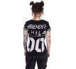 Dámske tričko Heartless - Moon Kitty Varsity (Women´s t-shirt) Dark Goth Anime T shirts