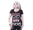 Dámske tričko Cupcake Cult - Cute But Psycho (Women´s t-shirt) Dark Goth Anime T shirts