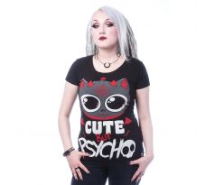 Dámske tričko Cupcake Cult - Cute But Psycho (Women´s t-shirt) Dark Goth Anime T shirts