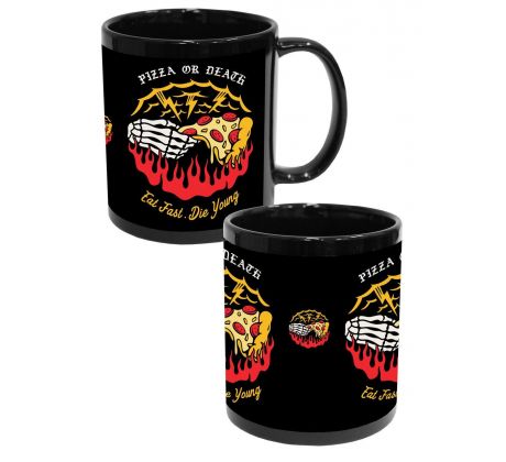 Hrnček - Pizza Or Death (Mug) Dark, Goth, Anime