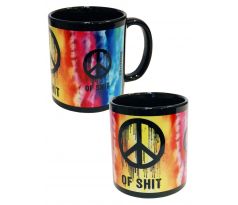 Hrnček - Tie Dye Peace Of Shit (Mug) Dark, Goth, Anime