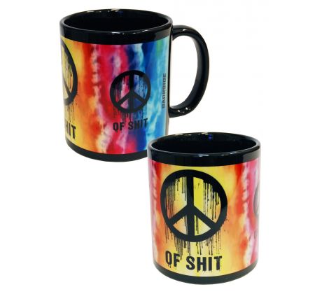 Hrnček - Tie Dye Peace Of Shit (Mug) Dark, Goth, Anime