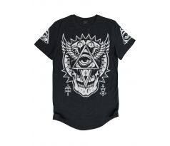 tričko Darkside All Seeing Eye Longline (men´s t-shirt) Dark Goth Anime T shirts