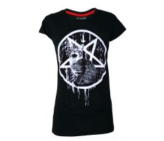 Dámske tričko Darkside - Satans Kitty (Women´s t-shirt) Dark Goth Anime T shirts