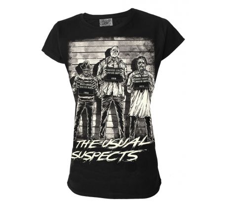 Dámske tričko Darkside - The Usual Horror Suspects (Women´s t-shirt) Dark Goth Anime T shirts