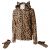 Darkside - Fur Natural Leopard Kitty Hood (Women´s hoodie)