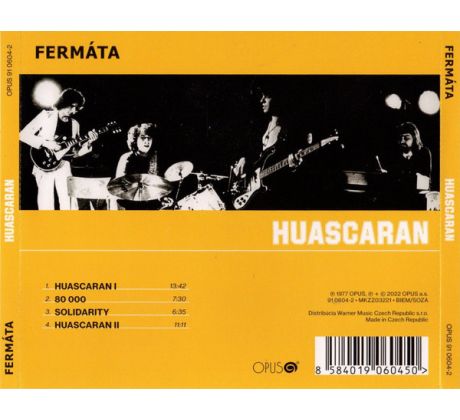 Fermata - Huascaran (CD) audio CD album