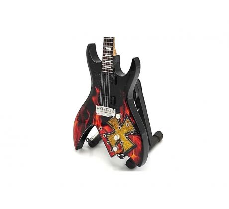 Mini Gitara Metallica – James Hetfield - Brown Cross (mini guitar)