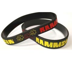 Náramok Rammstein - Logo red/yellow (bracelet/náramok)