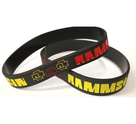 Náramok Rammstein - Logo red/yellow (bracelet/náramok)