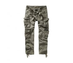 BRANDIT Pure Slim Fit Pants OLIVE (nohavice kapsáče) I dlhé nohavice