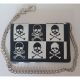 Wallet - Black/White - Skull (peňaženka)