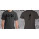 tričko AC/DC - Power Up Black Slogan - šedé t-shirt