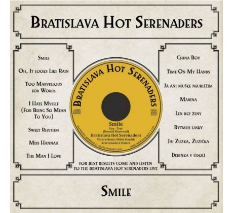 Bratislava Hot Serenaders - Smile (CD) Audio CD album