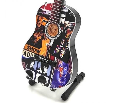 Mini Gitara Beatles – Posters Tribute Acoustic (mini guitar)