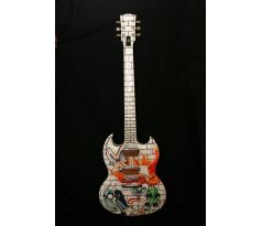 Mini Gitara Pink Floyd - Tribute Gibson SG The Wall (mini guitar)