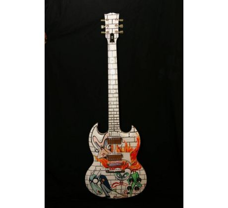 Mini Gitara Pink Floyd - Tribute Gibson SG The Wall (mini guitar)