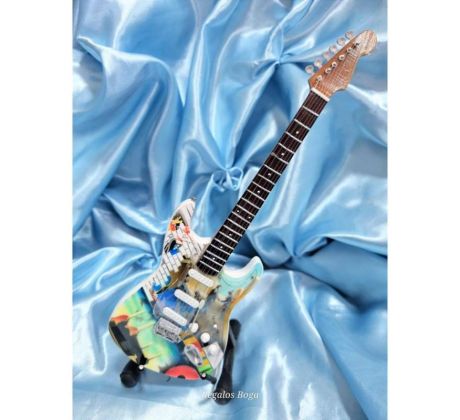 Mini Gitara Pink Floyd - Tribute Fender Stratocaster (mini guitar)