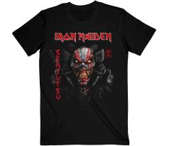 tričko Iron Maiden - Senjutsu Black Cover Vertical Logo (t-shirt)