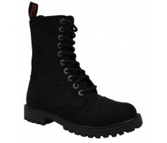 boty KMM 10-D M 100 - Aston Black (brúsená koža) topánky KMM s oceľovou špicou
