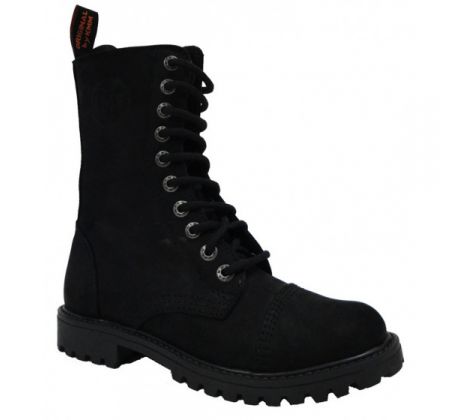 boty KMM 10-D M 100 - Aston Black (brúsená koža) topánky KMM s oceľovou špicou