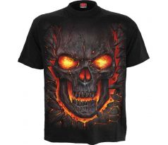tričko Spiral Skull Lava (men´s t-shirt) I Punk Rock Goth T Shirt Spiral
