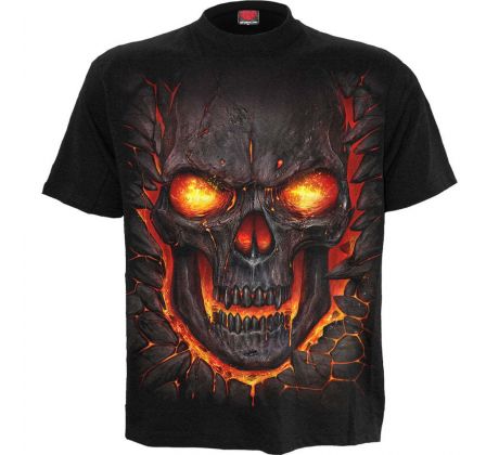 tričko Spiral Skull Lava (men´s t-shirt) I Punk Rock Goth T Shirt Spiral