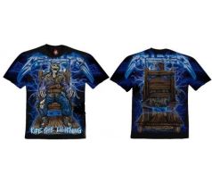 tričko Metallica - Ride The Lighting Electric Chair (fullprint) (t-shirt) tričká rock punk metal merch