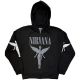 mikina Nirvana - In Utero Mono (Charcoal Grey Zip Hoodie)
