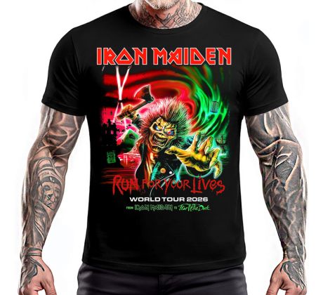 tričko Iron Maiden - Run For Your Lives - World Tour 2026 (t-shirt)