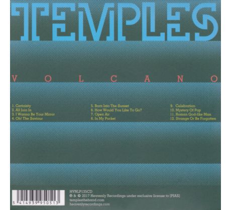 Temples - Volcano (CD) audio CD album