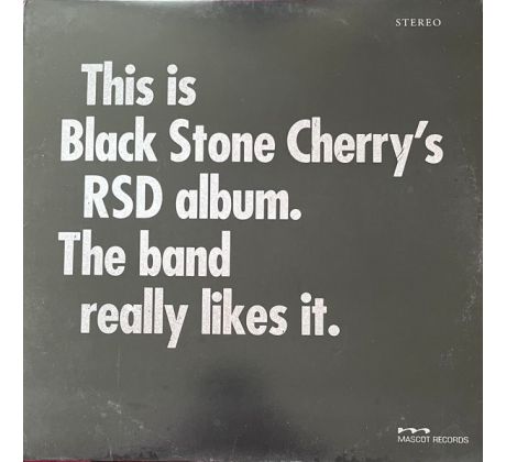 Black Stone Cherry - This Is Black Stone Cherry RSD Album. The Band Really Likes It. (LP) Vinyl album