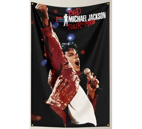 ackson Michael - Bad Tour 1988 (Flag) Vlajka