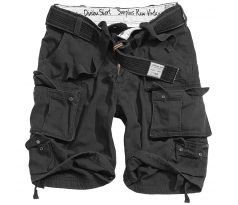 SURPLUS Division Cargo Shorts BLACK (kapsáče krátke) I CDAQUARIUS.COM