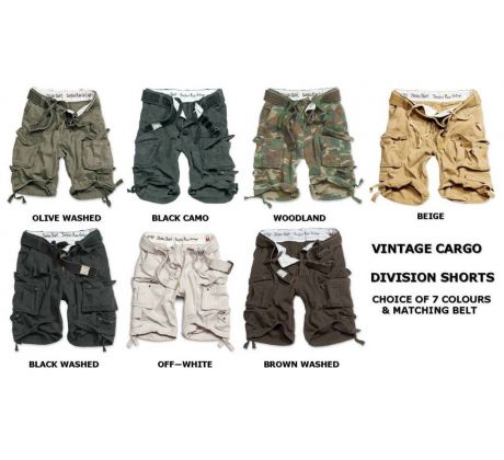 SURPLUS Division Cargo Shorts BEIGE 