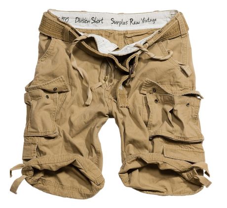 SURPLUS Division Cargo Shorts BEIGE (kapsáče krátke) I CDAQUARIUS.COM