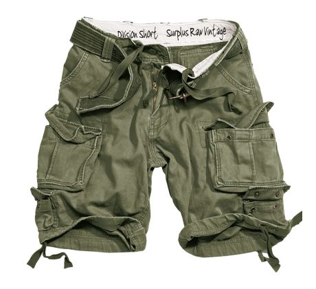 SURPLUS Division Cargo Shorts OLIVE (kapsáče krátke) I CDAQUARIUS.COM