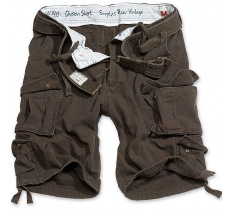 SURPLUS Division Cargo Shorts BROWN (kapsáče krátke) I CDAQUARIUS.COM