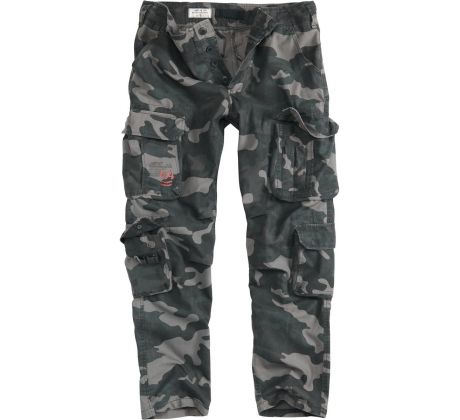 SURPLUS Airborne Slimmy Trousers BLACK CAMO (nohavice kapsáče) I CDAQUARIUS.COM