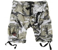 SURPLUS Airborne Vintage Cargo Shorts URBAN CAMO (kapsáče krátke) I CDAQUARIUS.COM