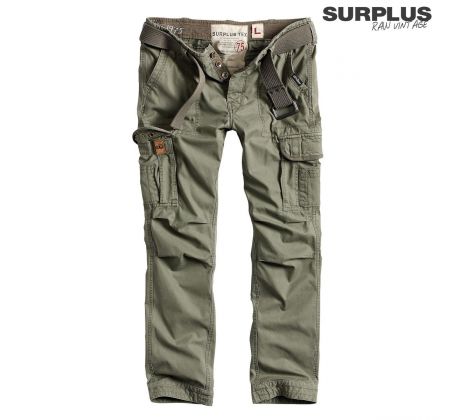 SURPLUS Premium Slimmy Trousers OLIVE (nohavice kapsáče) I CDAQUARIUS.COM