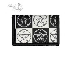 Wallet - black/white - Pentagram I CDAQUARIUS.COM Rock Shop